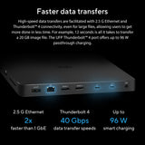 ASUS Triple 4K Thunderbolt 4 Dock DC500 Wired Black