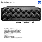 HP Z2 SFF G1i Intel Core Ultra 7 265K 32 GB DDR5-SDRAM 1 TB SSD NVIDIA RTX 2000 Ada Windows 11 Pro Workstation AI Workstation, AI PC Black