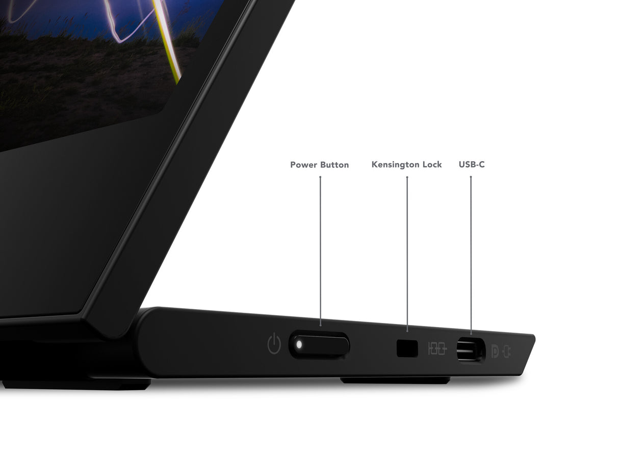 Lenovo ThinkVision M15 computer monitor 39.6 cm (15.6") 1920 x 1080 pixels Full HD LED Black