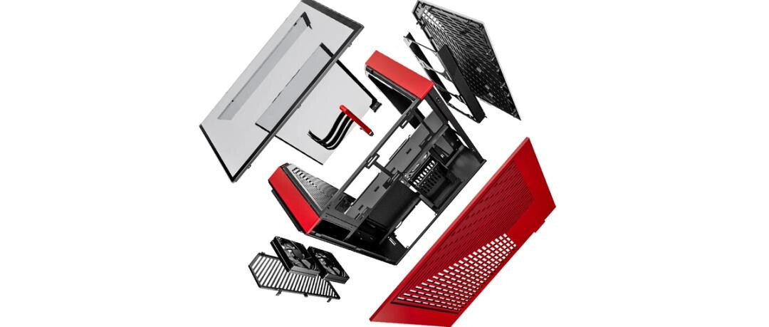 HYTE Y60 Midi Tower Black, Red