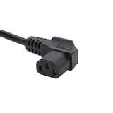 connektgear 3m UK Mains Power Cable - UK Plug to Right Angled C13 Socket