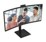 AOC E4 CU34E4CW computer monitor 86.4 cm (34") 3440 x 1440 pixels UltraWide Quad HD LED Black