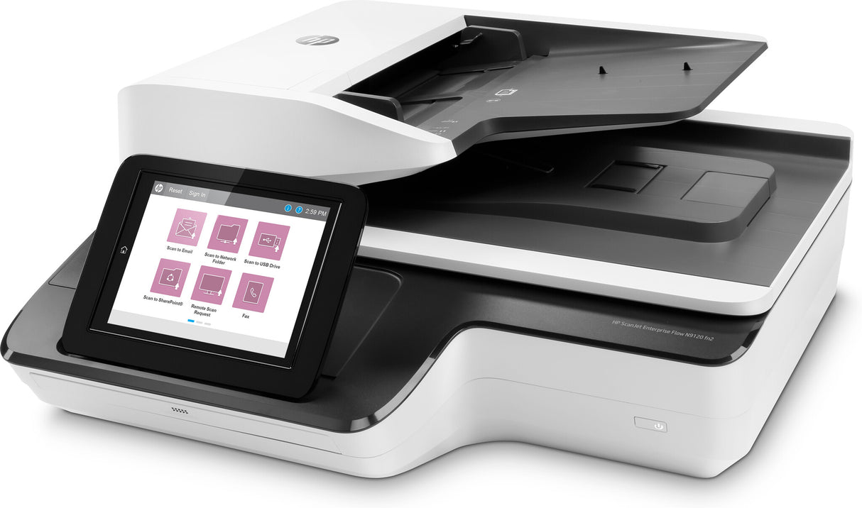 HP Scanjet Enterprise Flow N9120 fn2 Flatbed & ADF scanner 600 x 600 DPI A3 Black, White