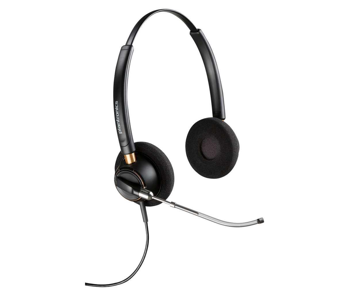 HP Poly EncorePro 520V Binaural Headset VoiceTube +Quick Disconnect