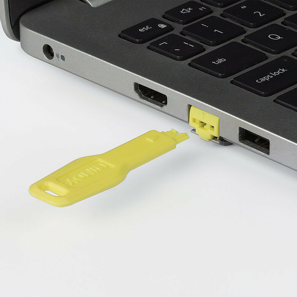 Lindy RJ45 Port Blocker key, Yellow