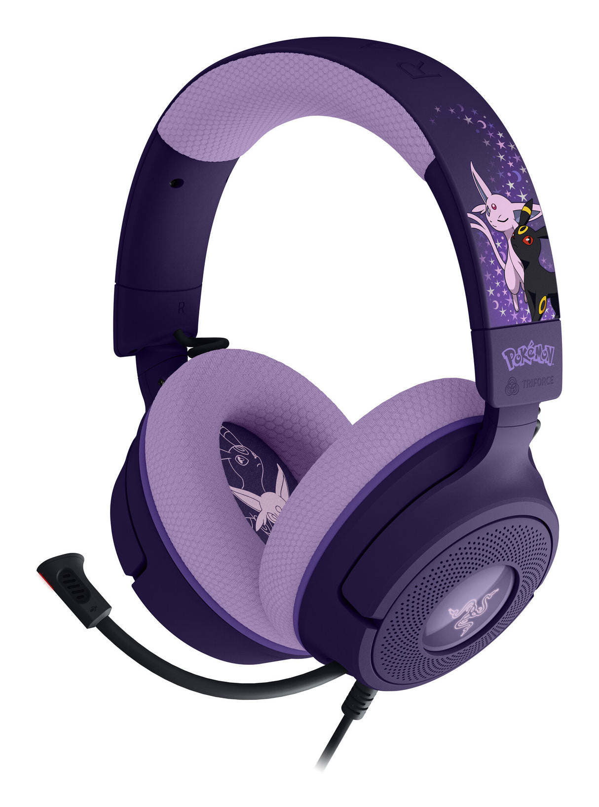 Razer Kraken V4 X – Espeon & Umbreon Edition Headset Wired Head-band Gaming USB Type-C / USB Type-A Purple, Black