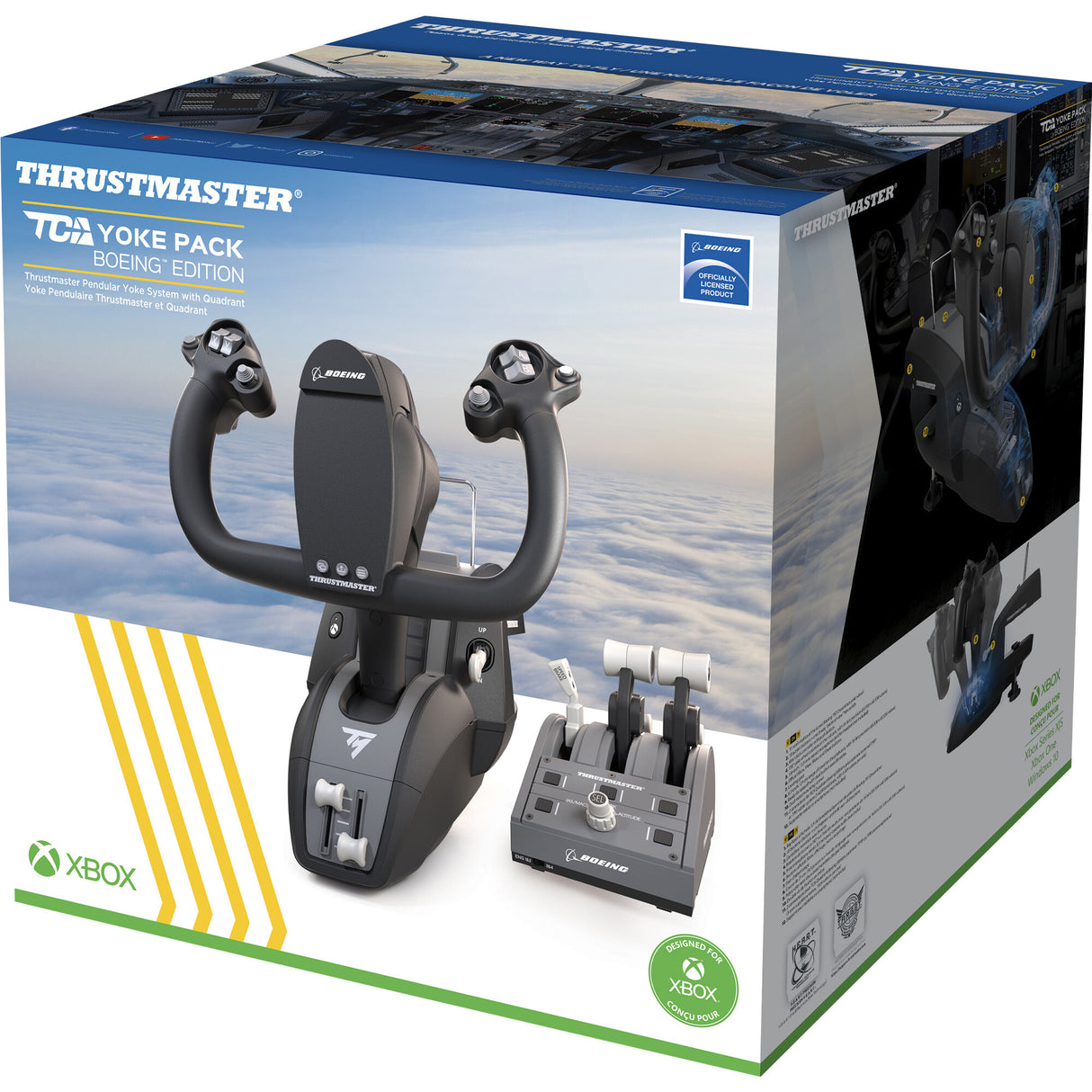 Thrustmaster TCA Yoke Pack Boeing Edition Black, Grey USB Fightstick PC, Xbox, Xbox One, Xbox One S, Xbox One X, Xbox Series S, Xbox Series X