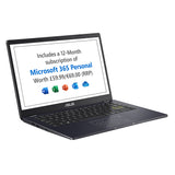 ASUS Vivobook Go 14 E410KA-EK383WS Intel® Celeron® N N4500 Laptop 35.6 cm (14") Full HD 4 GB DDR4-SDRAM 64 GB eMMC Wi-Fi 5 (802.11ac) Windows 11 Home in S mode Blue