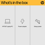 HP 15-fc0045na AMD Ryzen™ 3 7320U Laptop 39.6 cm (15.6") Full HD 8 GB LPDDR5-SDRAM 256 GB SSD Wi-Fi 6 (802.11ax) Windows 11 Home Black