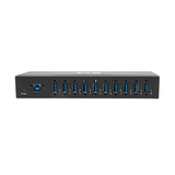 Tripp Lite U360-010-IND 10-Port Industrial-Grade USB 3.x (5Gbps) Hub - 20 kV ESD Immunity, Metal Housing, Mountable