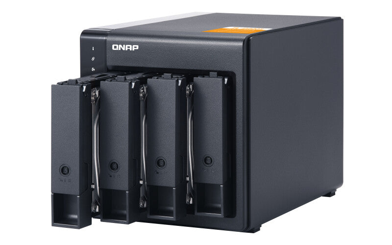 QNAP TL-D400S storage drive enclosure HDD/SSD enclosure Black, Grey 2.5/3.5"