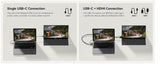 HKC V16 portable TV/monitor Portable monitor Black 39.6 cm (15.6") 1920 x 1080 pixels