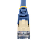 StarTech.com 2m CAT6a Ethernet Cable - 10 Gigabit Shielded Snagless RJ45 100W PoE Patch Cord - 10GbE STP Network Cable w/Strain Relief - Blue Fluke Tested/Wiring is UL Certified/TIA