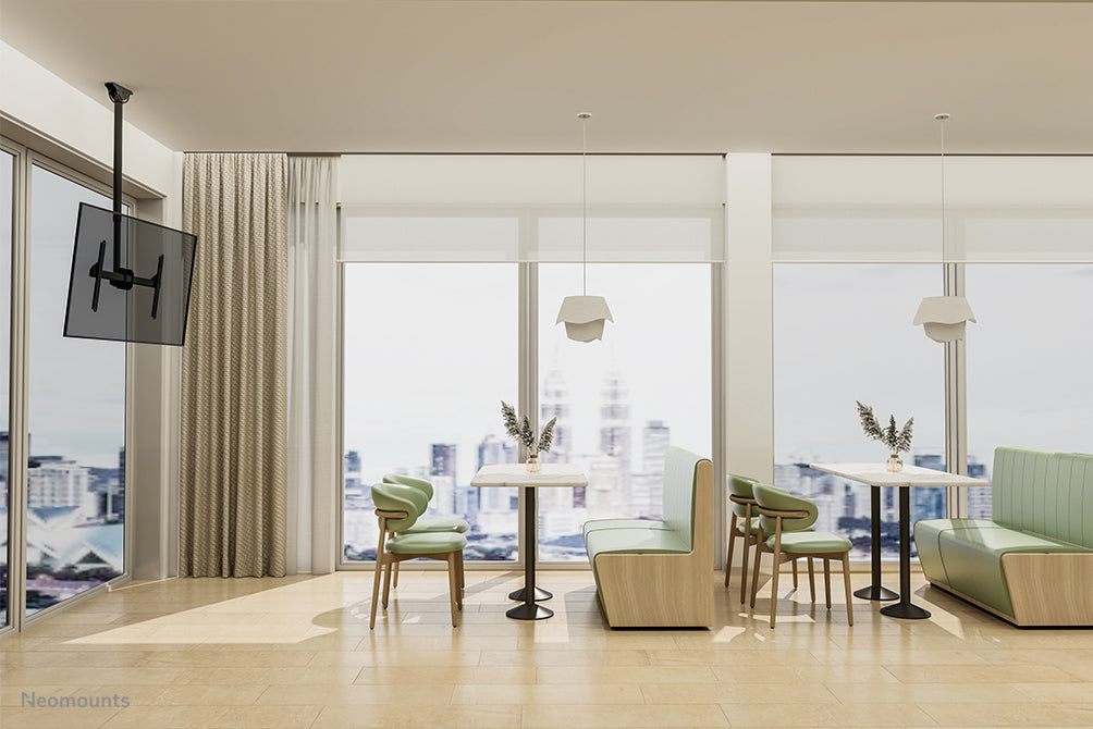 Neomounts CL35-440BL16L Monitor/TV mount ceiling 37-70" - h 106-156 cm