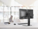 Manhattan Desk Mount for TV & Monitors (Gas Spring), Tilt/Swivel/Rotation/Height, For screens: 10" to 27", Stand Assembly, VESA compatability: 75x75 and 100x100mm - check the dimensions of the four mounting holes on back of screen to ensure it fits, Max 8