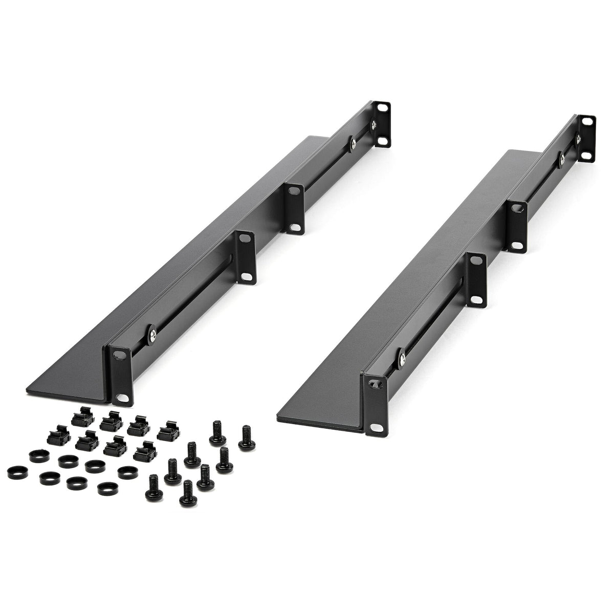 19 Inch Rails StarTech.com 1U 19 inch Server Rack Rails - 24-36 inch Adjustable Dept ...