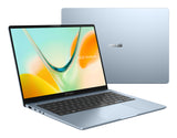 ASUS Vivobook S14 S5408QA-TM197W Copilot+ PC Snapdragon X1-26-101 Laptop 35.6 cm (14") WUXGA 16 GB LPDDR5x-SDRAM 512 GB SSD Wi-Fi 6E (802.11ax) Windows 11 Home Blue