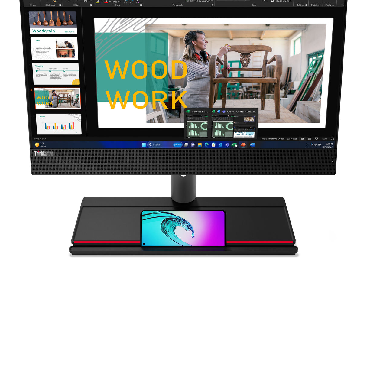 Lenovo ThinkCentre M90a Intel® Core™ i5 i5-14500 60.5 cm (23.8") 1920 x 1080 pixels All-in-One PC 16 GB DDR5-SDRAM 512 GB SSD Windows 11 Pro Wi-Fi 6E (802.11ax) Black