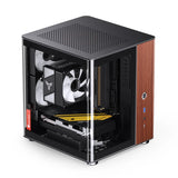 Jonsbo TK-0 BLACK computer case Black, Wood