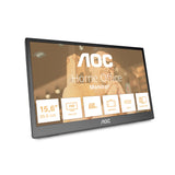 AOC 16T3EA portable TV/monitor Black 39.6 cm (15.6") 1920 x 1080 pixels