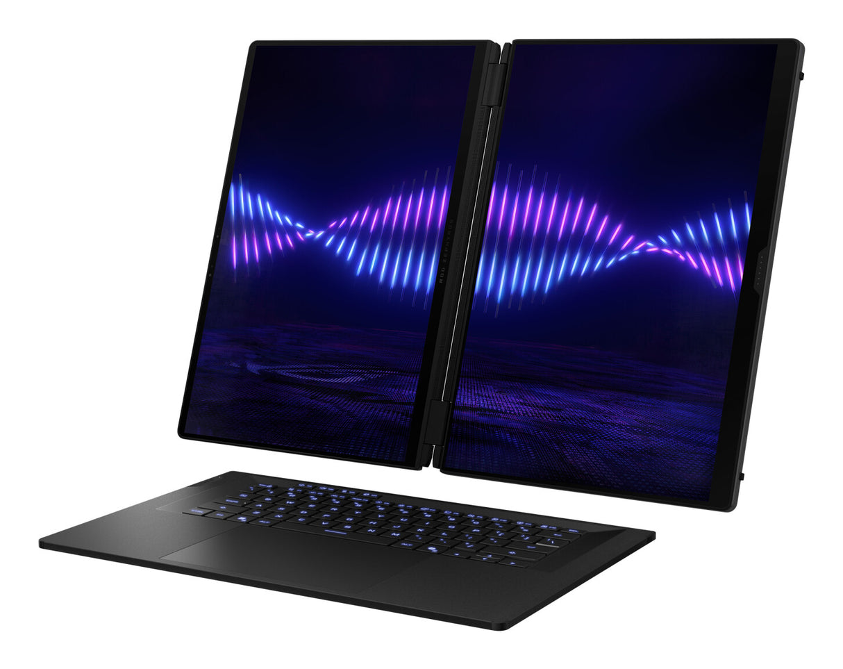 ASUS ROG Zephyrus Duo GX651AX-SR051W Intel Core Ultra 9 386H Hybrid (2-in-1) 40.6 cm (16") Touchscreen 3K 64 GB LPDDR5x-SDRAM 2 TB SSD NVIDIA GeForce RTX 5090 Wi-Fi 7 (802.11be) Windows 11 Home Grey QWERTY UK English