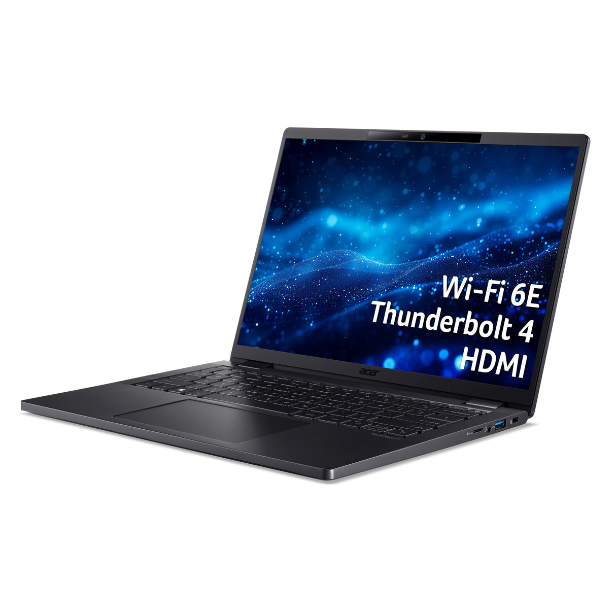 Acer TravelMate P6 TMP614-53, 14" WUXGA IPS SlimBezel, Intel Core i7-1355U, 16 GB LPDDR5, 512GB PCIe NVMe SED SSD, 3 Years Carry in, Windows 11 Pro