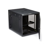 StarTech.com 4-Post 12U Wall Mount Network Cabinet with 1U Shelf, 19" Hinged Wall-Mounted Server Rack for Data / AV / Electronics / Computer Equipment, Flexible Vented Rack Enclosure