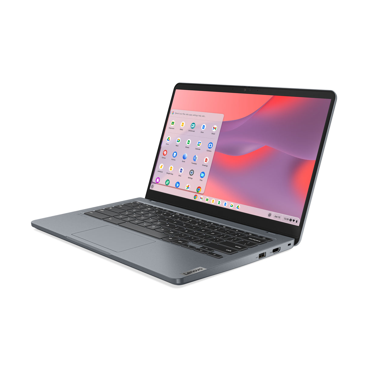 Lenovo 14e Chromebook Gen 3 Intel® N N200 35.6 cm (14") Full HD 8 GB LPDDR5-SDRAM 128 GB eMMC Wi-Fi 6E (802.11ax) ChromeOS UK English Grey