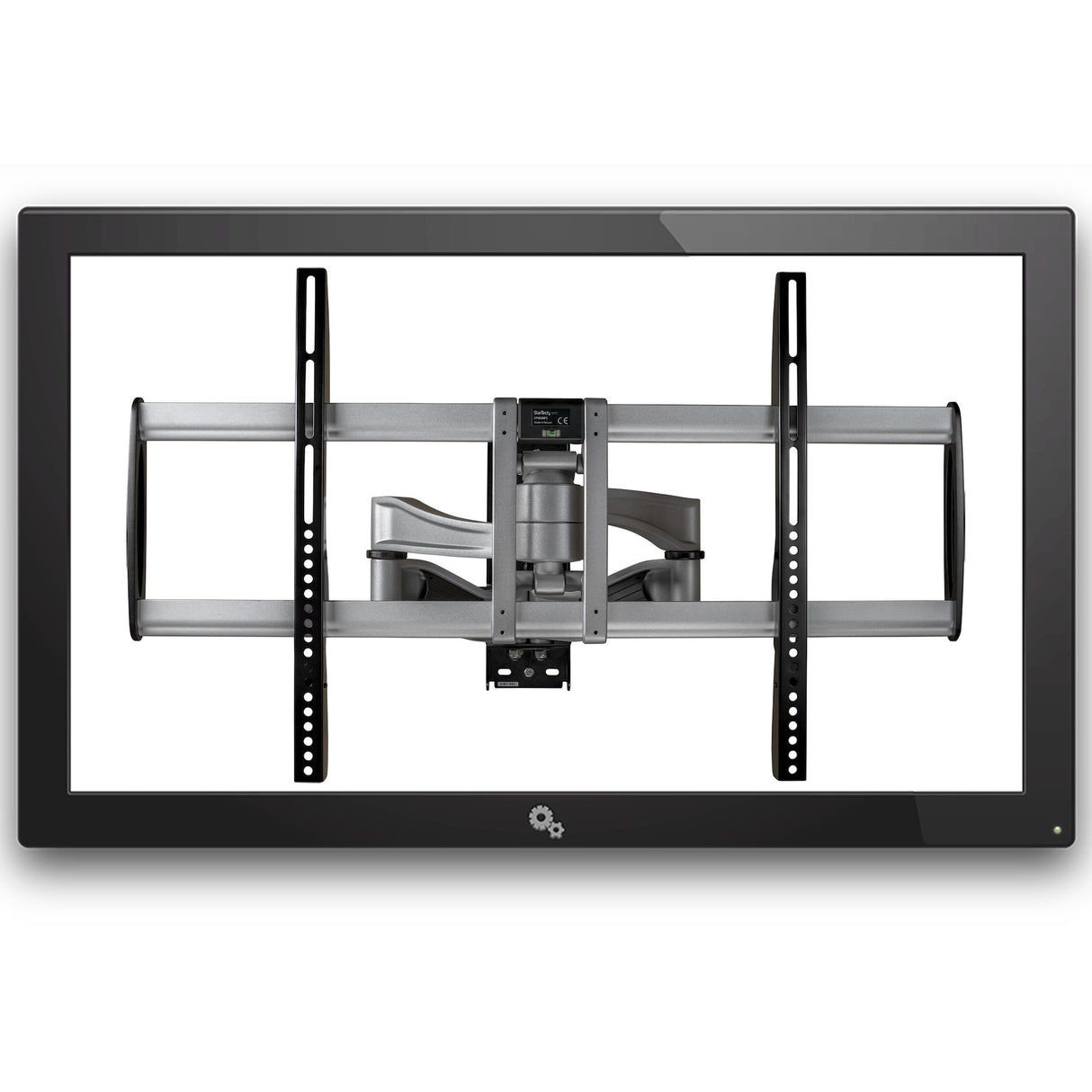 StarTech.com Full Motion TV Wall Mount - Heavy Duty Articulating TV Wall Mount Bracket for 32" to 75" (165lb/75kg) VESA Display - Universal Adjustable Tilt/Swivel Flat Screen Arm - Silver