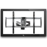 StarTech.com Full Motion TV Wall Mount - Heavy Duty Articulating TV Wall Mount Bracket for 32" to 75" (165lb/75kg) VESA Display - Universal Adjustable Tilt/Swivel Flat Screen Arm - Silver