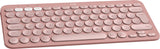 Logitech Pebble Keys 2 K380s keyboard Universal RF Wireless + Bluetooth QWERTY UK English Pink