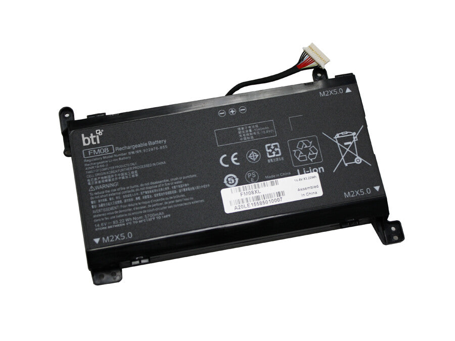 BTI TPN-Q195 compatible 83Wh 8-cell battery for HP Omen 17