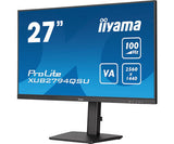 iiyama ProLite XUB2794QSU-B6 computer monitor 68.6 cm (27") 2560 x 1440 pixels Wide Quad HD LCD Black