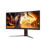 AOC G4 CU34G4ZCA computer monitor 86.4 cm (34") 3440 x 1440 pixels Wide Quad HD Black, Red