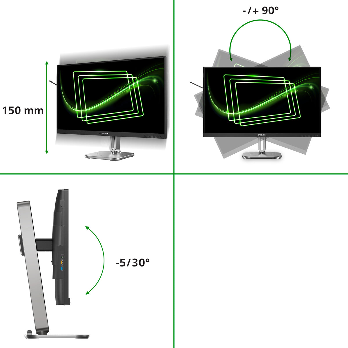 Philips 5000 series 27B2G5200/00 computer monitor 68.6 cm (27") 1920 x 1080 pixels Full HD LCD Anthracite