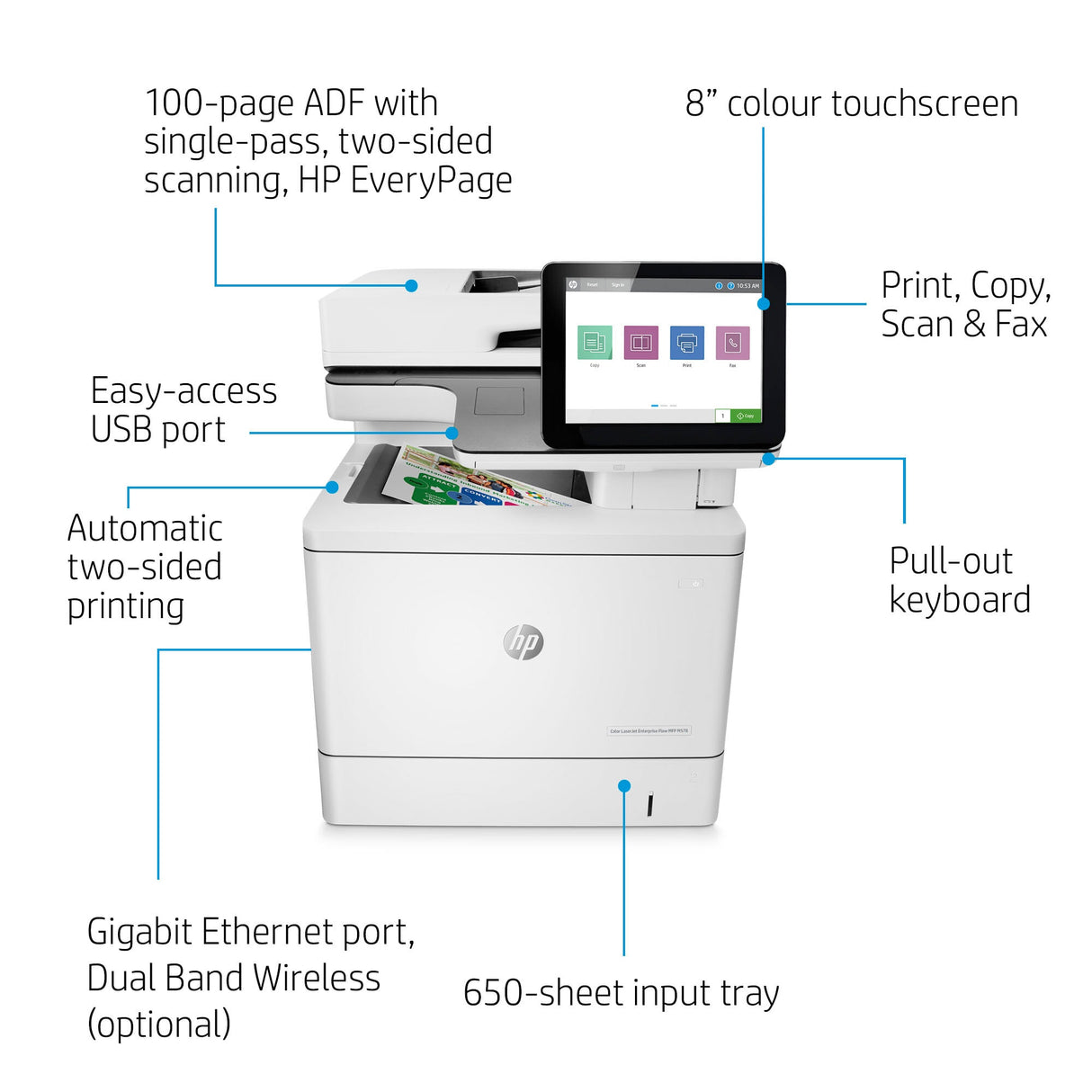 HP Color LaserJet Enterprise Flow MFP M578c