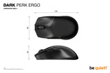 be quiet! Dark Perk | Ergo mouse Gaming Right-hand RF Wireless + USB Type-C Optical 32000 DPI