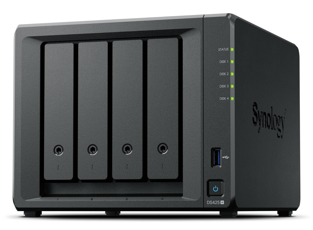 Synology DiskStation DS425+ NAS Intel® Celeron® J4125 2 GB DDR4 48 TB HDD Black