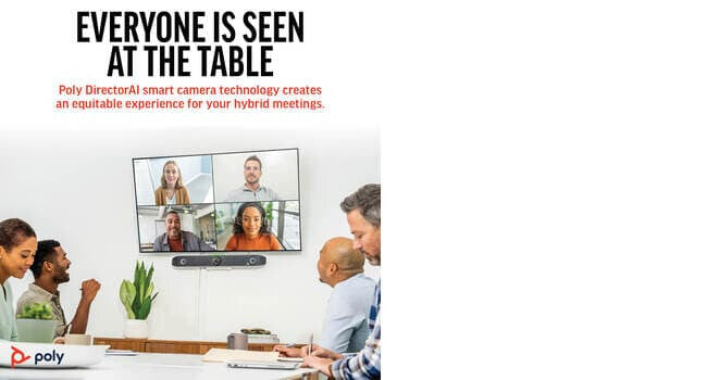 POLY Studio X52 All-In-One Video Bar