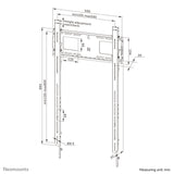 Neomounts WL30-750BL18P Heavy duty wall mount 50-98" - fixed - lockable - portrait - fast installation - TÜV