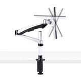 StarTech.com Monitor Desk Mount For 27in 16:9 or 30in 21:9 Ultrawide Screens, VESA 75x75/100x100, Tool-Less Arm Adjustments, C-Clamp/Grommet, Spring-Assisted Arm