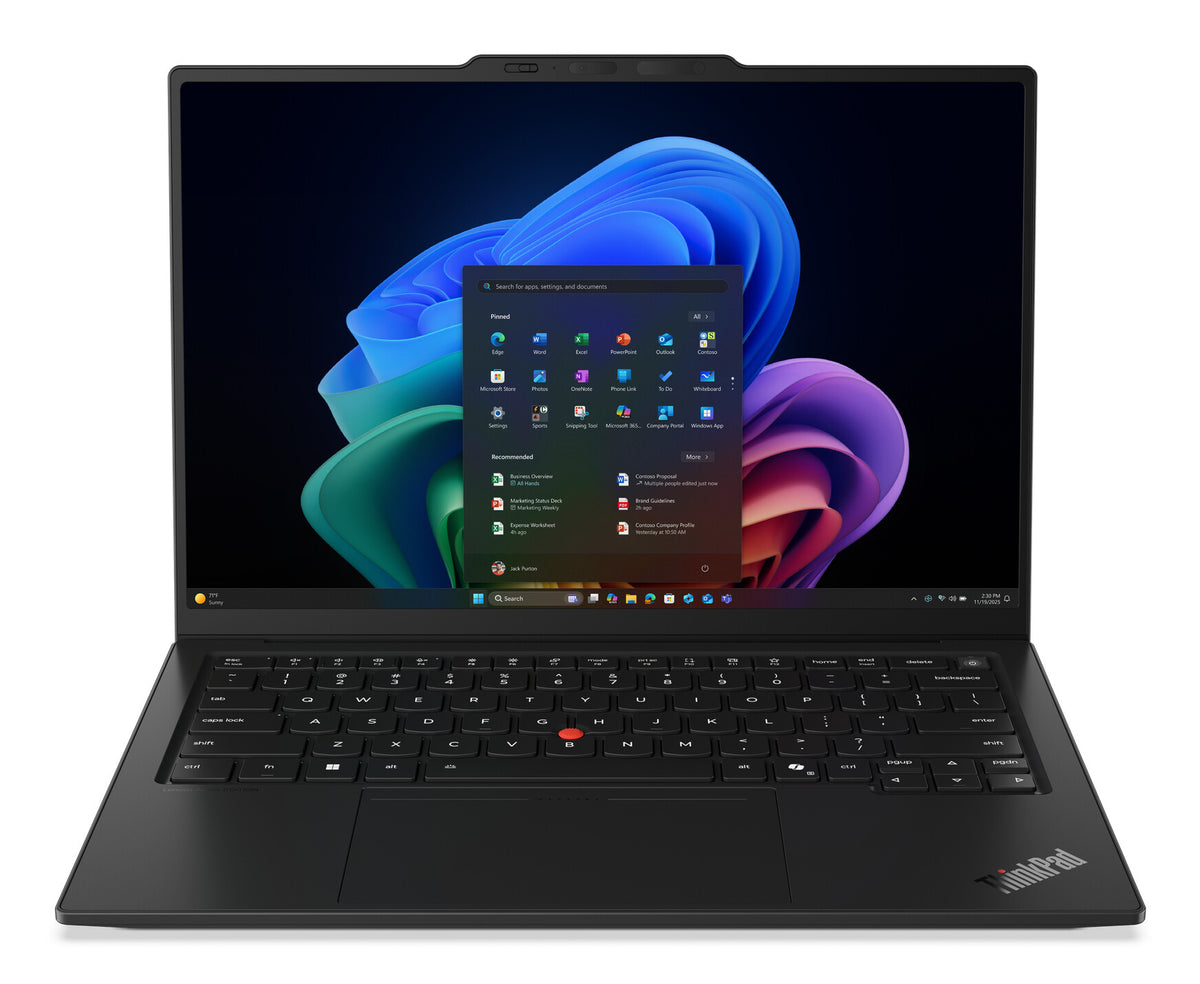 Lenovo ThinkPad X1 Carbon Gen 14 Aura Edition Copilot+ PC Intel Core Ultra 7 355 Laptop 35.6 cm (14") Touchscreen WUXGA 32 GB LPDDR5x-SDRAM 512 GB SSD Wi-Fi 7 (802.11be) Windows 11 Pro UK English Black