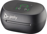 POLY Voyager Free 60+ UC Carbon Black Earbuds +BT700 USB-A Adapter +Touchscreen Charge Case