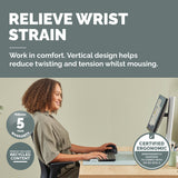 Fellowes Vertical Wireless Mouse Breyta Plus+ Ergonomic Left Handed Vertical Mouse with Antibacterial Protection Medium