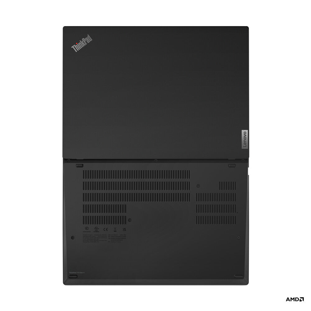 Lenovo ThinkPad T14 Gen 4 (AMD) AMD Ryzen™ 5 PRO 7540U Laptop 35.6 cm (14") WUXGA 16 GB LPDDR5x-SDRAM 512 GB SSD Wi-Fi 6E (802.11ax) Windows 11 Pro UK English Black