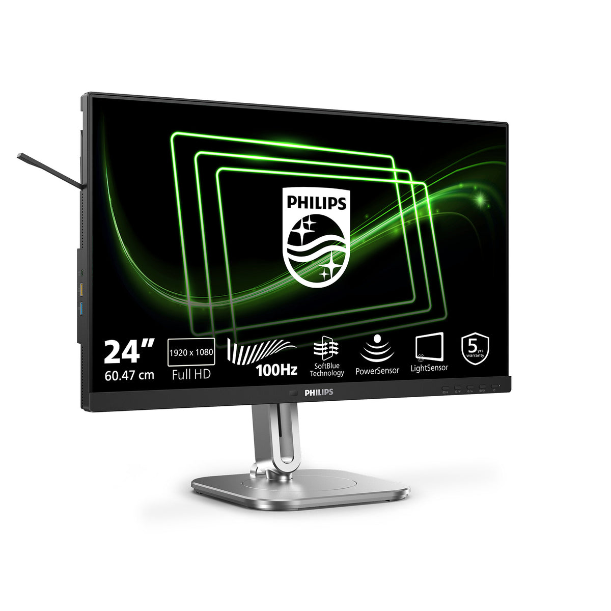Philips 5000 series 24B2G5200/00 computer monitor 60.5 cm (23.8") 1920 x 1080 pixels Full HD LCD Anthracite