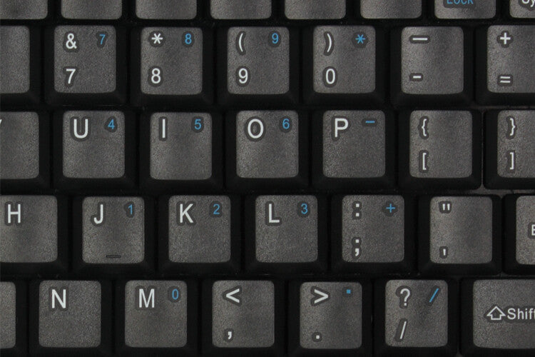 Adesso SlimTouch 410 - Mini Touchpad Keyboard (Black, USB)