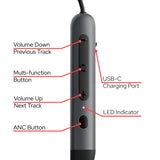 Verbatim TruSound ANC Neckband Earbuds Black