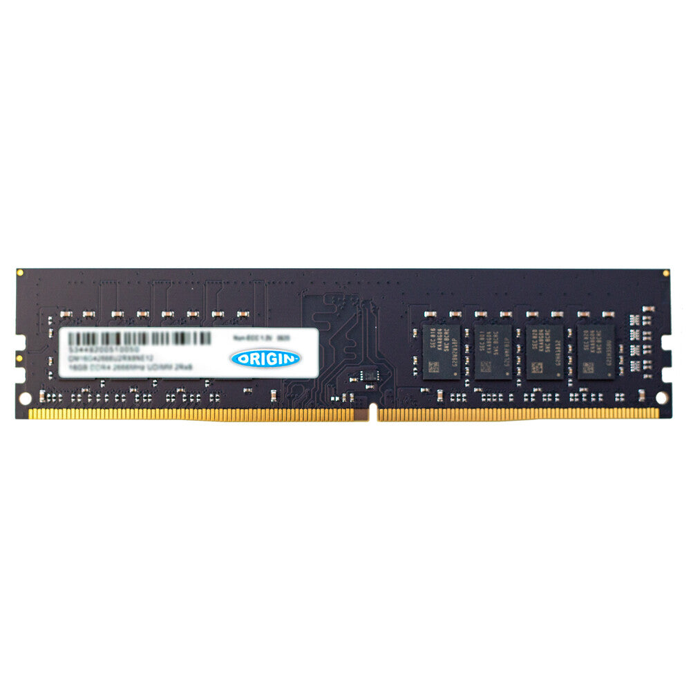 Origin Storage Origin 16GB DDR4 2666Mhz UDIMM 2RX8 ECC 1.2V