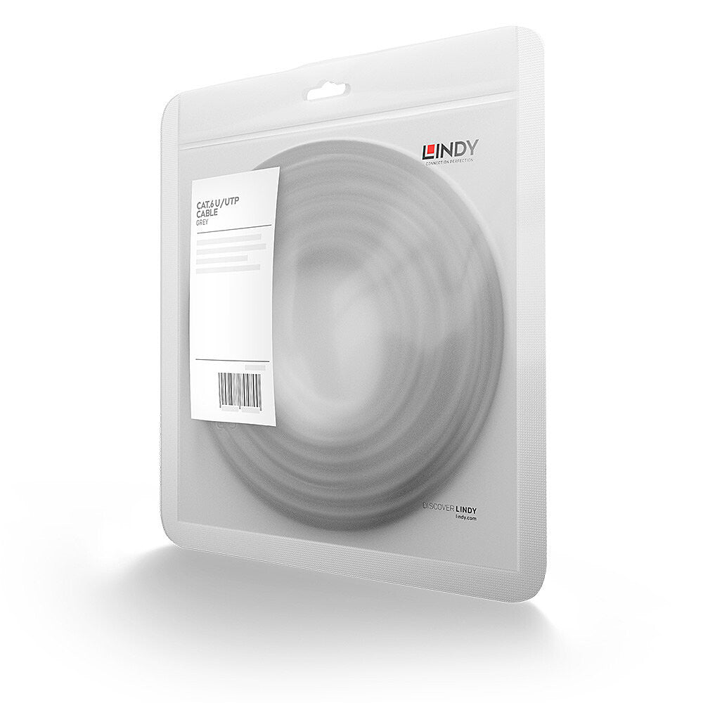 Lindy 20m Cat.6 U/UTP Network Cable, Grey